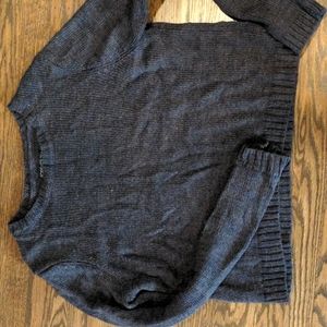 FOREVER 21 Gray Purple Crop Sweater size 2X